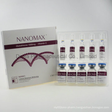 Nanomax Gsh Lyophilized Powder for Skin Care 600mg/900mg/1200mg/1500mg/1800mg/3000mg Glutathione Injection